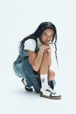 Lade das Bild in den Galerie-Viewer, AVY Organic Crew Socks Ecru/Green