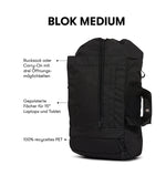 Lade das Bild in den Galerie-Viewer, Blok Medium Rucksack Rooted Black