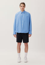 Lade das Bild in den Galerie-Viewer, Studio Oversized Shirt Mittelblau