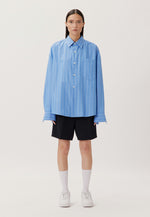 Lade das Bild in den Galerie-Viewer, Studio Oversized Shirt Mittelblau
