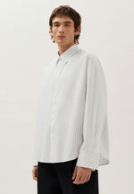 Lade das Bild in den Galerie-Viewer, Studio Cropped Strip Shirt Optical White
