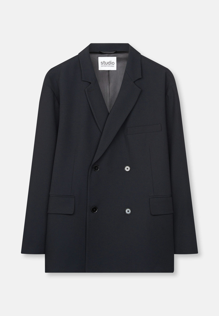Studio Double Breasted Blazer Black – Geschwisterliebe