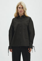 Lade das Bild in den Galerie-Viewer, Pamila Bluse Black/Brown Check