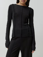 Lade das Bild in den Galerie-Viewer, Halima Longsleeve Black