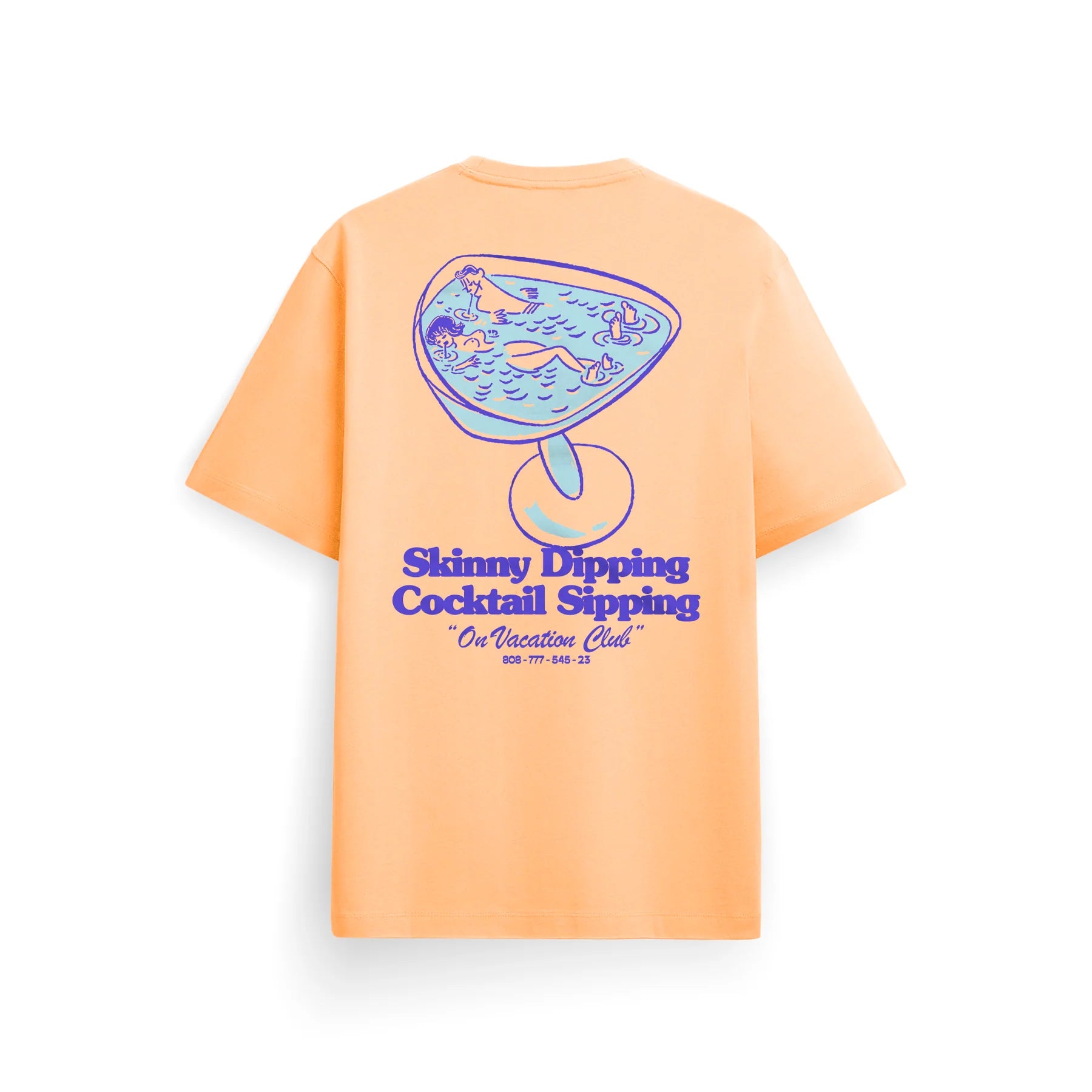 Skinny Dippin´ Cocktail Sippin´ T-Shirt Peach