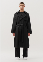Lade das Bild in den Galerie-Viewer, Studio Trench Coat Black