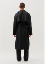 Lade das Bild in den Galerie-Viewer, Studio Trench Coat Black