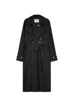 Lade das Bild in den Galerie-Viewer, Studio Trench Coat Black