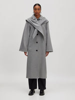 Lade das Bild in den Galerie-Viewer, Alea Wool Coat Grey Melange