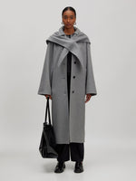 Lade das Bild in den Galerie-Viewer, Alea Wool Coat Grey Melange