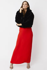 Lade das Bild in den Galerie-Viewer, Faux Fur Jacket Black