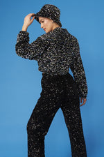 Lade das Bild in den Galerie-Viewer, Multi Sequin Bomber Jacket