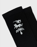 Lade das Bild in den Galerie-Viewer, AVY Organic Crew Socks Black/White