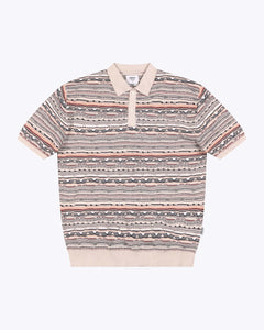 Jacquard Knit Polo Shirt Multicolour