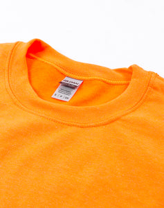 Crewneck Sweat Cropped Safety Orange