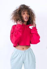 Lade das Bild in den Galerie-Viewer, Heavy Hoody Cropped Red
