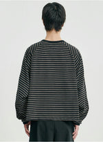 Lade das Bild in den Galerie-Viewer, Sculptured Stripe Longsleeve Black
