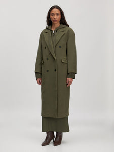 Leana Coat Grape Leaf