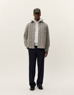 Lade das Bild in den Galerie-Viewer, Lennon Wool Pinstripe Overshrt Grey
