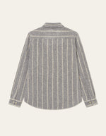 Lade das Bild in den Galerie-Viewer, Lennon Wool Pinstripe Overshrt Grey
