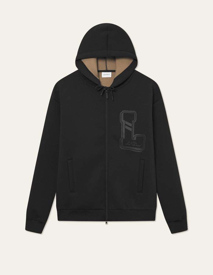 Neythan Zip Hoodie Black