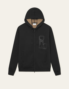 Neythan Zip Hoodie Black