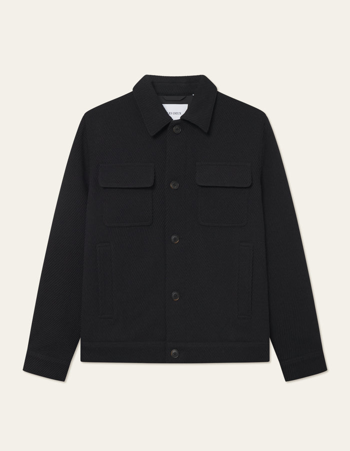 Nash Twill Wool Jackert Black