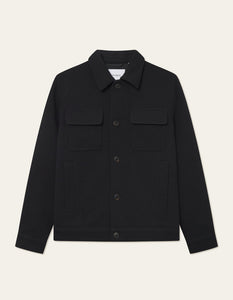 Nash Twill Wool Jackert Black