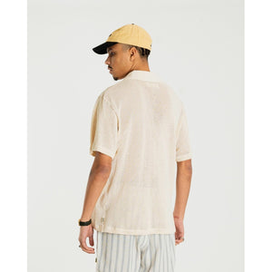 Moul Mesh Polo Off White