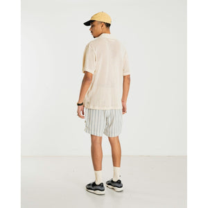 Moul Mesh Polo Off White