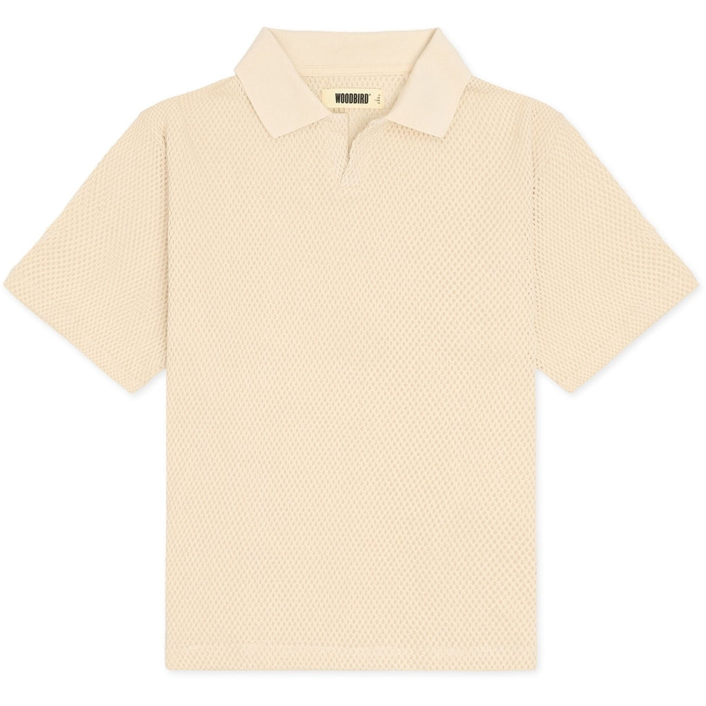 Moul Mesh Polo Off White