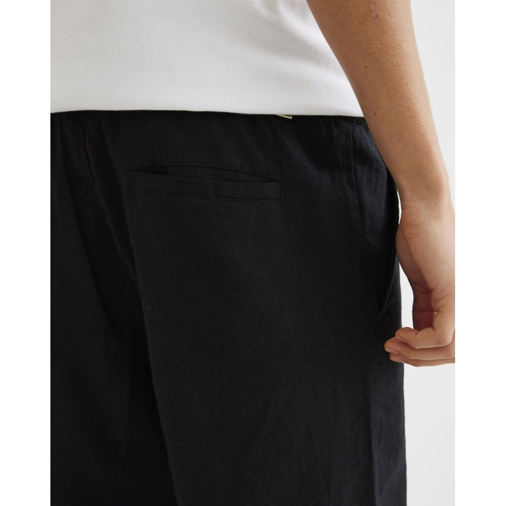 Eik Linen Pants Black