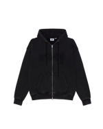 Lade das Bild in den Galerie-Viewer, Gothic Zip Hood Dusty Black Limo
