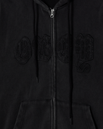 Lade das Bild in den Galerie-Viewer, Gothic Zip Hood Dusty Black Limo
