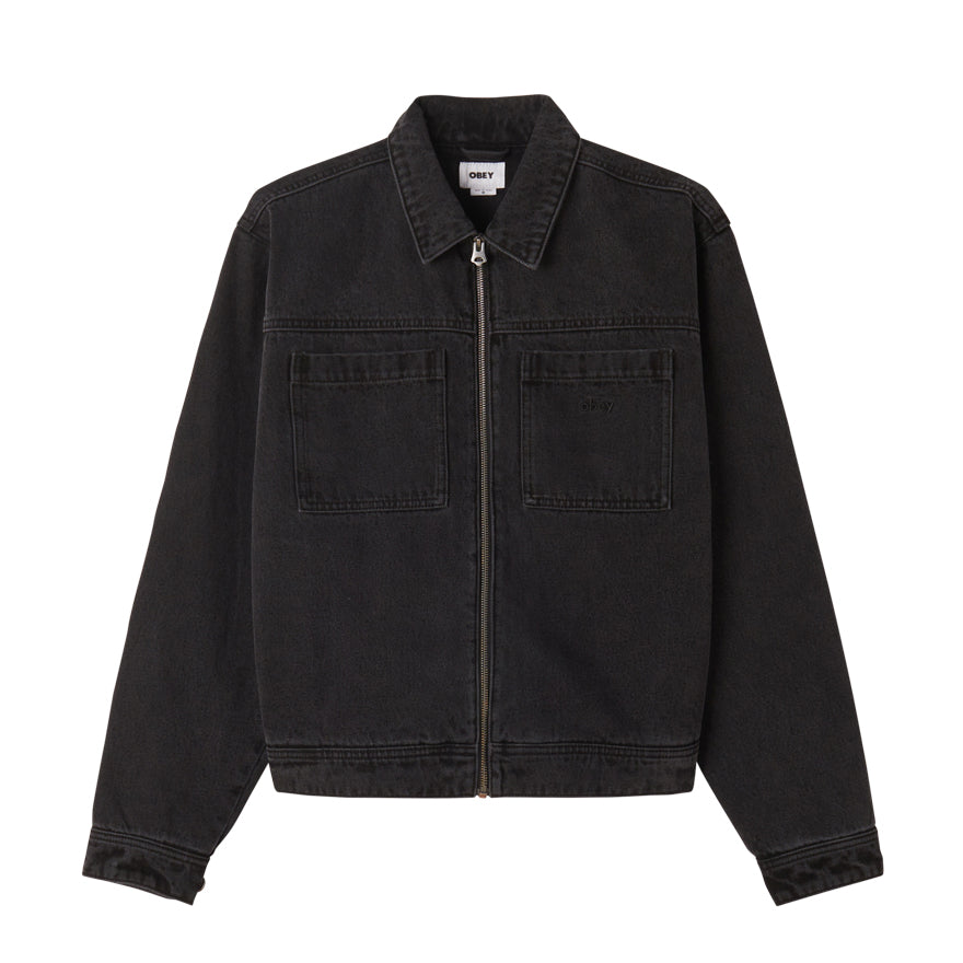 Hardwork Zip Up Jacket Faded Black