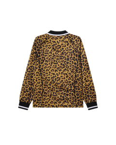 Polo Collar Sports Shirt Leopard Multi