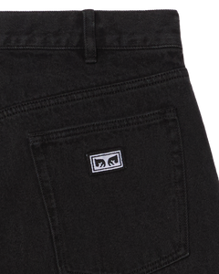 Bigwig Baggy Denim Washed Black