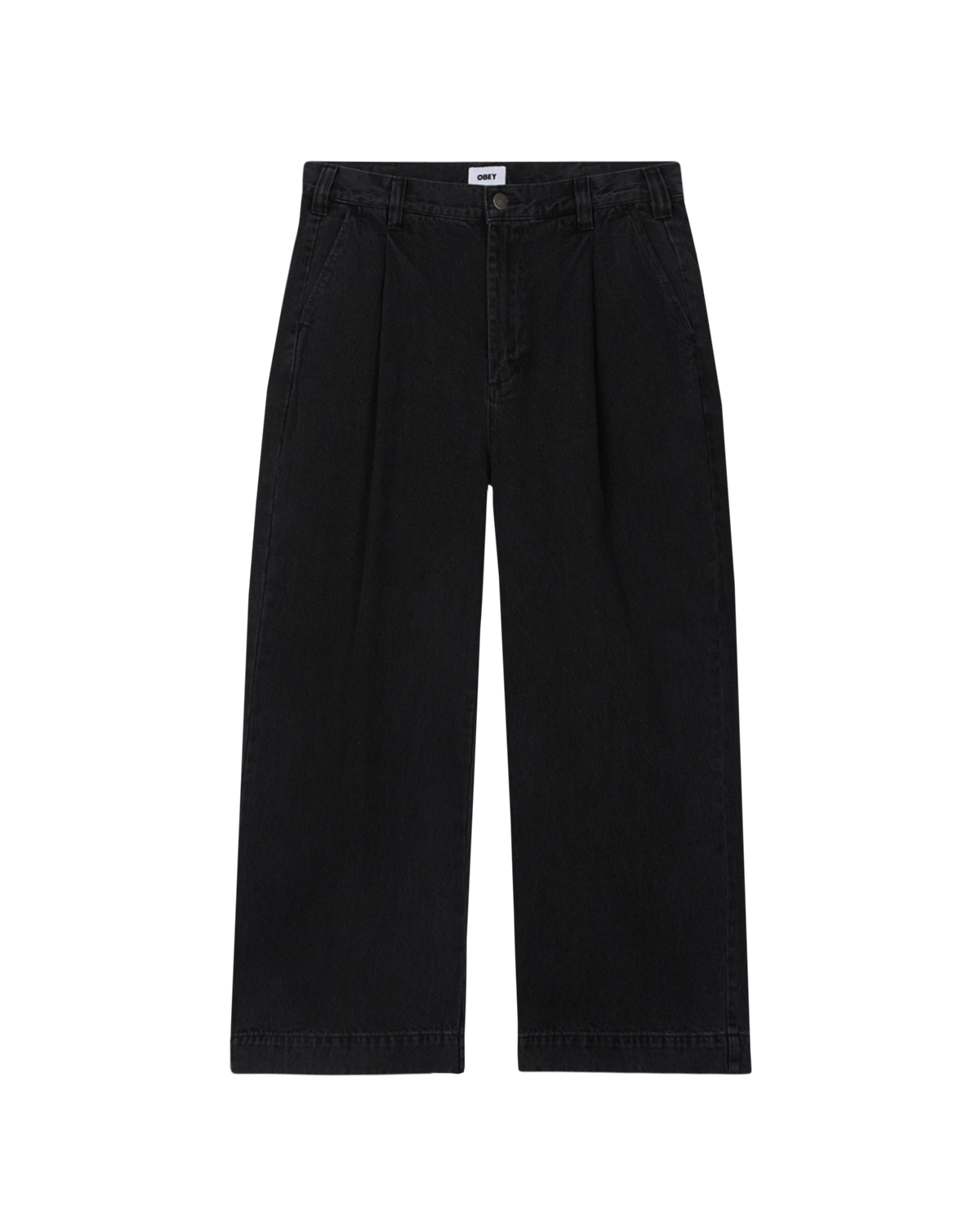 Oliver Pleated Denim Pant Faded Black
