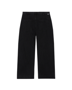Oliver Pleated Denim Pant Faded Black