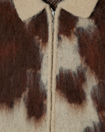 Lade das Bild in den Galerie-Viewer, Cow Pattern Zip Sweater Cow Multi
