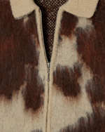 Lade das Bild in den Galerie-Viewer, Cow Pattern Zip Sweater Cow Multi
