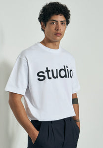 Studio Oversized Tee Weiß