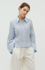 Lade das Bild in den Galerie-Viewer, Kalanna Blouse Light Blue White Strip
