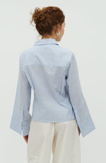 Lade das Bild in den Galerie-Viewer, Kalanna Blouse Light Blue White Strip
