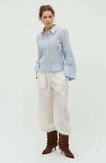 Lade das Bild in den Galerie-Viewer, Kalanna Blouse Light Blue White Strip
