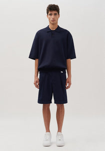 Studio Oversize Polo 1/2 Dunkelblau