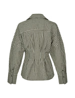 Lade das Bild in den Galerie-Viewer, Isidor Bluse Smoked Olive Check
