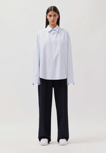Studio Cropped Shirt Light Blue