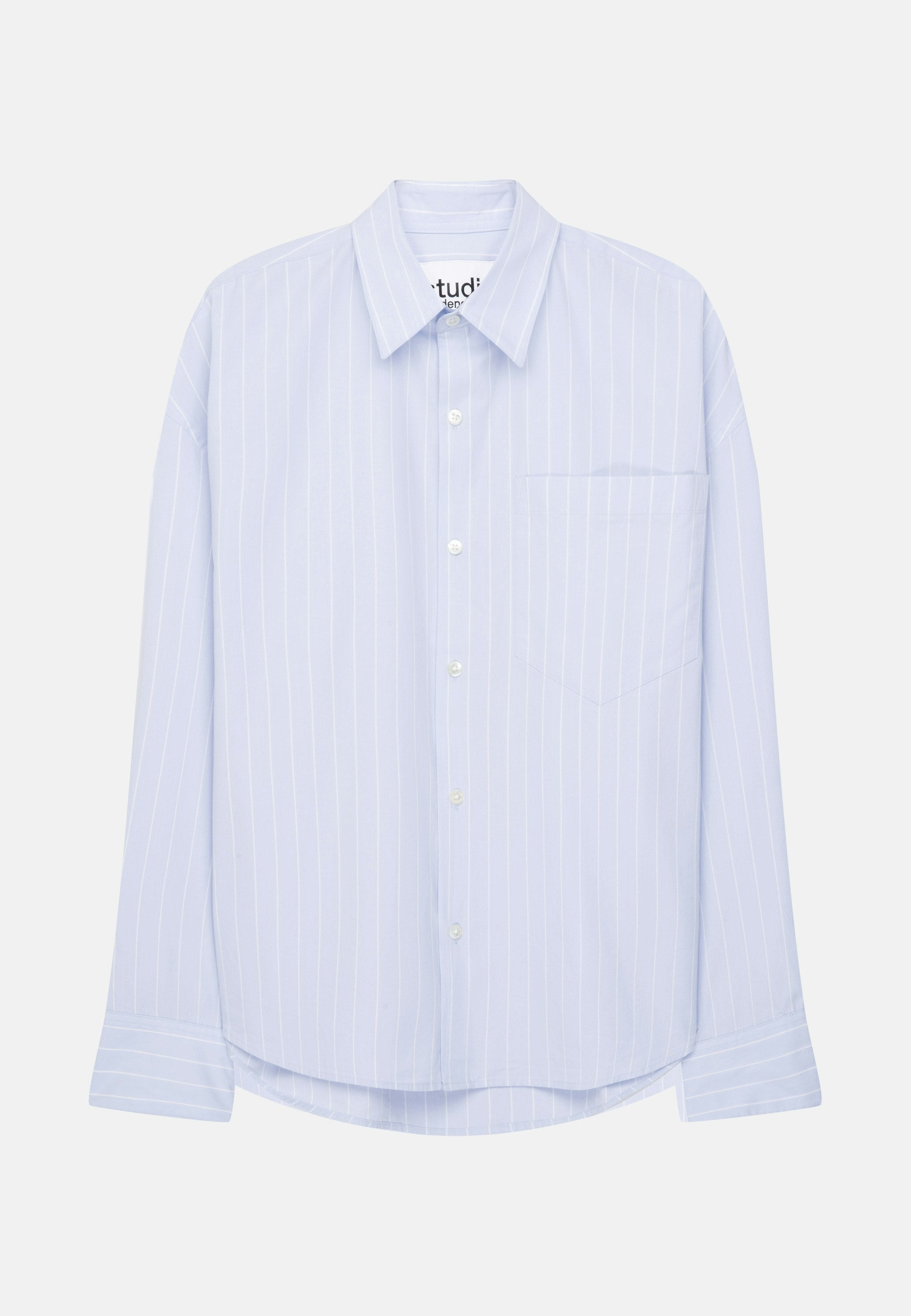 Studio Cropped Shirt Light Blue