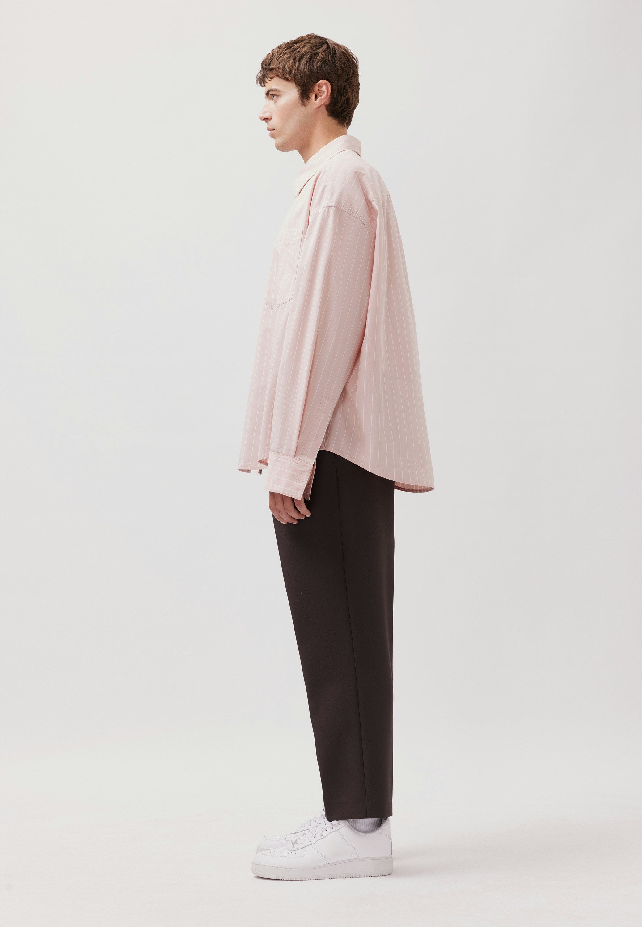 Studio Cropped Shirt Rose Smoke